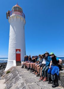 Gnurad-Gundidj Yr9 students exploring Port Fairy Lighthouse as part of the Summer Edition of EXPO #2 a 3 day expedition